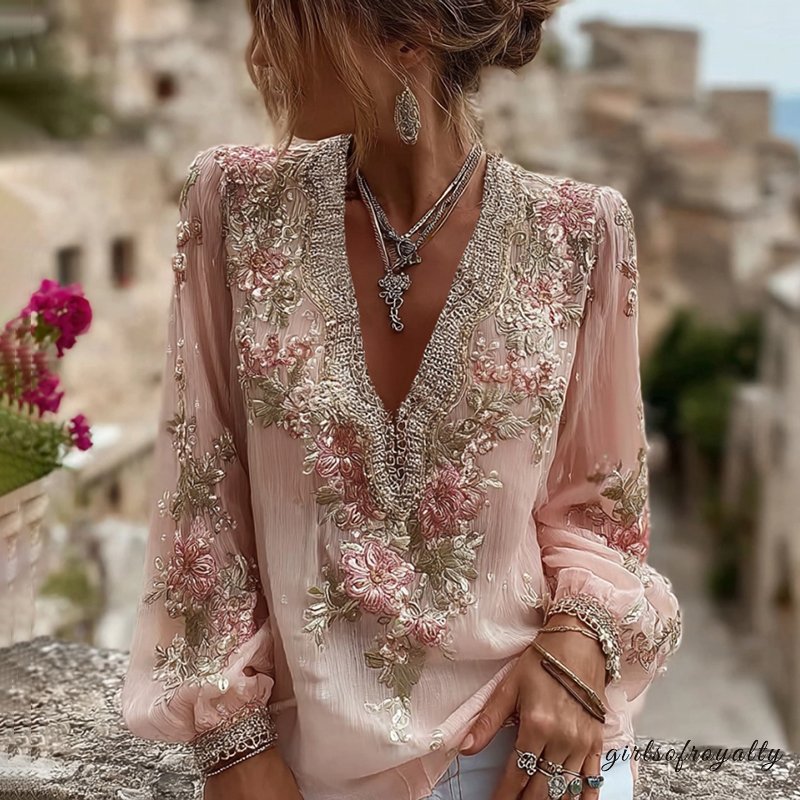 Vintage Inspired Blouse with a Contemporary Edge