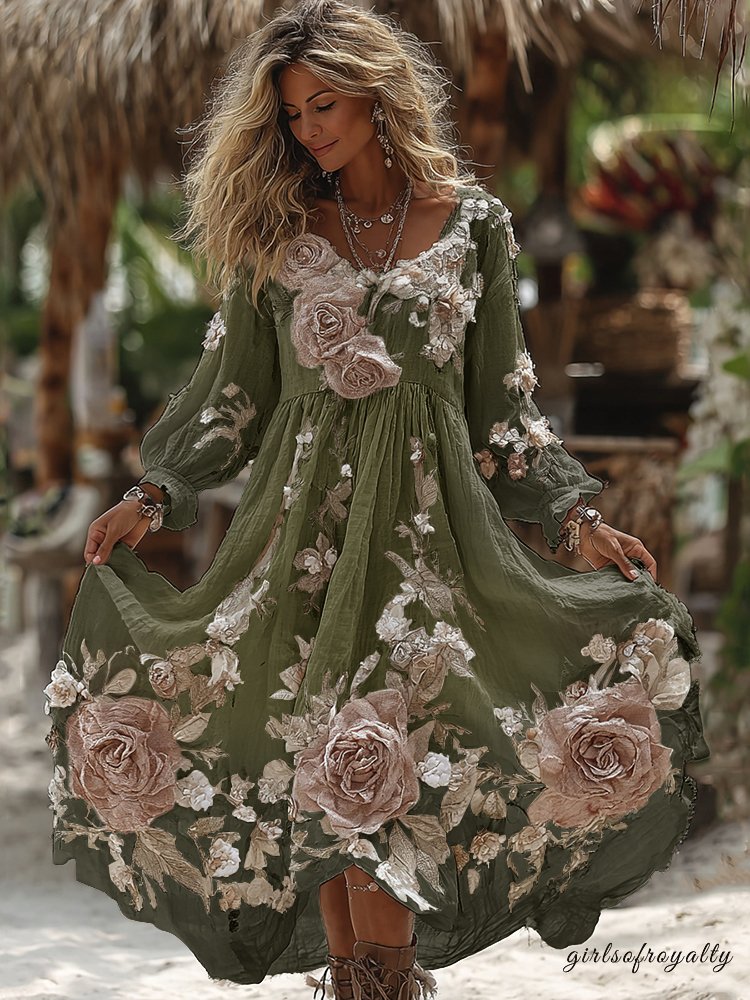 Classic Vintage Dress with a Flattering Fit