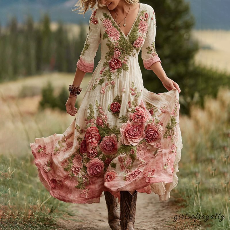 Classic Vintage Dress with a Flattering Fit