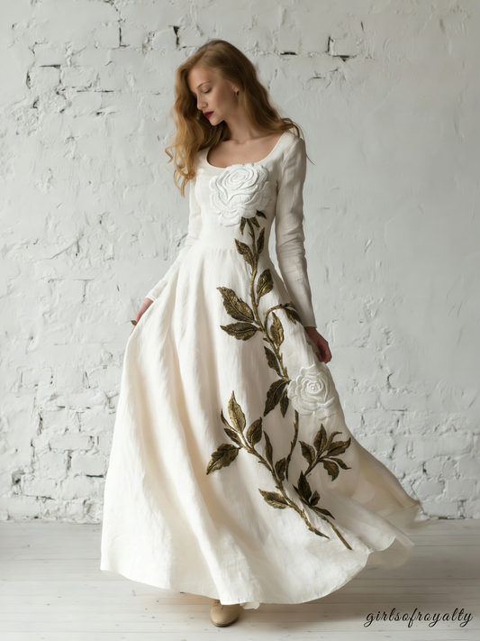 A Vintage Style Dress with Delicate Timeless Details