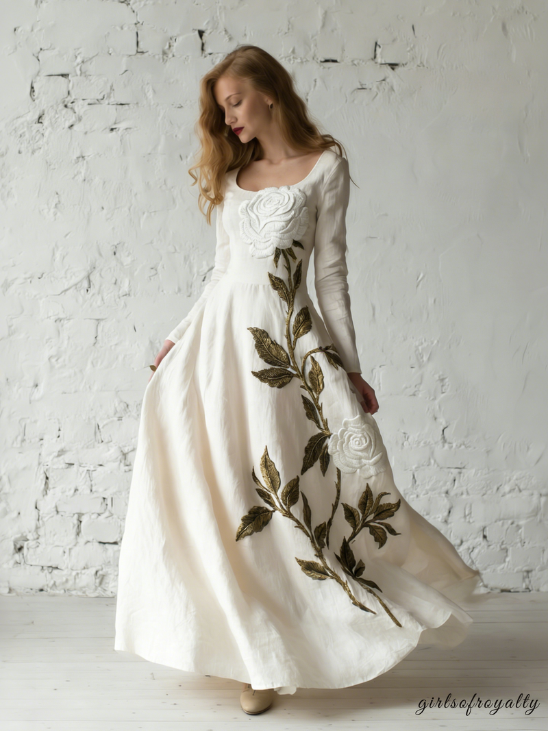 A Vintage Style Dress with Delicate Timeless Details