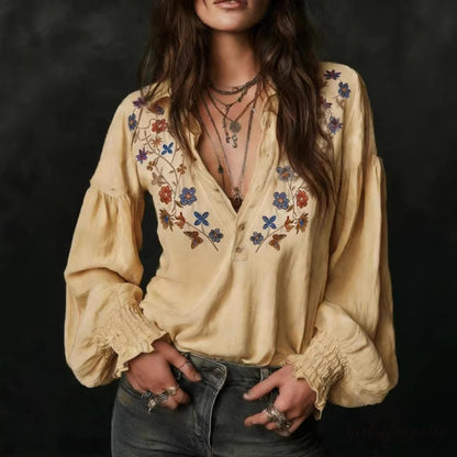 A Vintage Style Blouse with Delicate Timeless Details