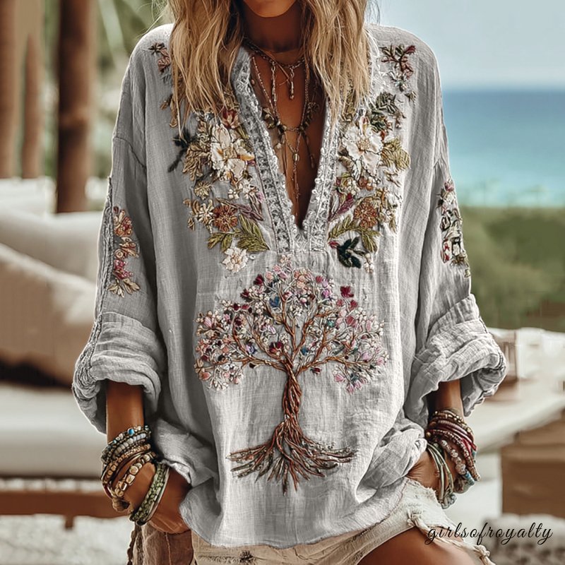 A Vintage Style Shirt with Delicate Timeless Details