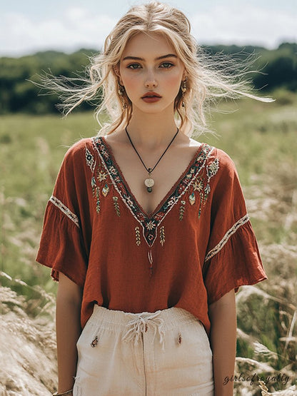 A Vintage Style T-Shirt with Delicate Timeless Details