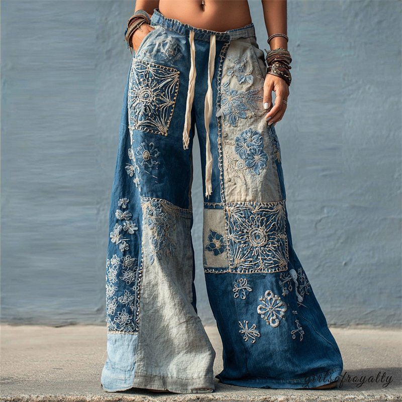 A Vintage Style Pants with Delicate Timeless Details