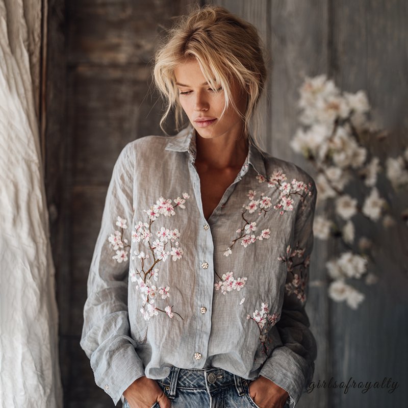 A Vintage Style Shirt with Delicate Timeless Details