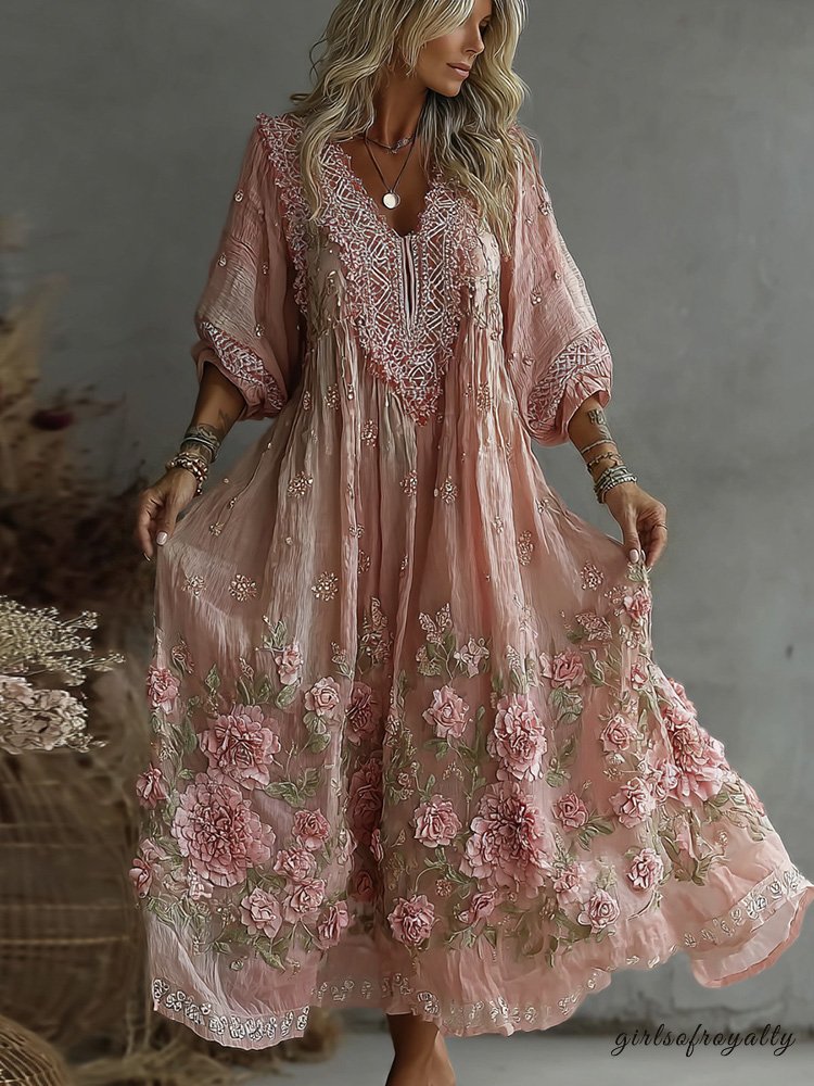A Vintage Style Dress with Delicate Timeless Details