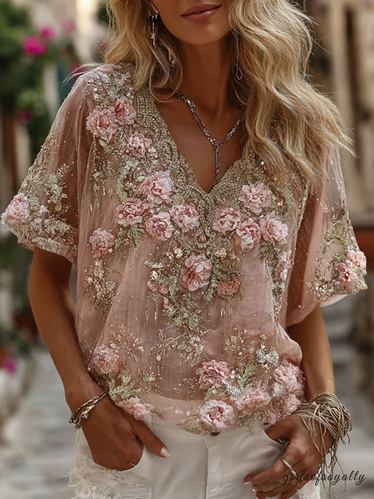 A Vintage Style T-Shirt with Delicate Timeless Details