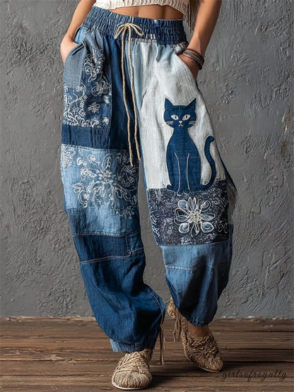 A Vintage Style Pants with Delicate Timeless Details