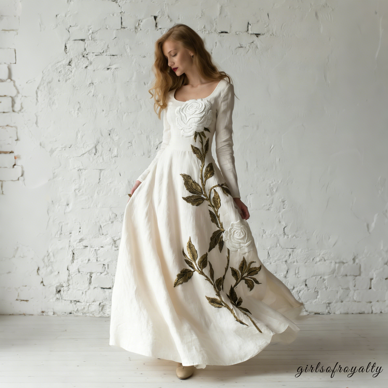 A Vintage Style Dress with Delicate Timeless Details