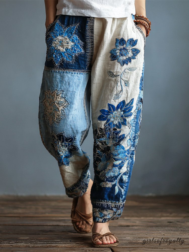 A Vintage Style Trousers with Delicate Timeless Details