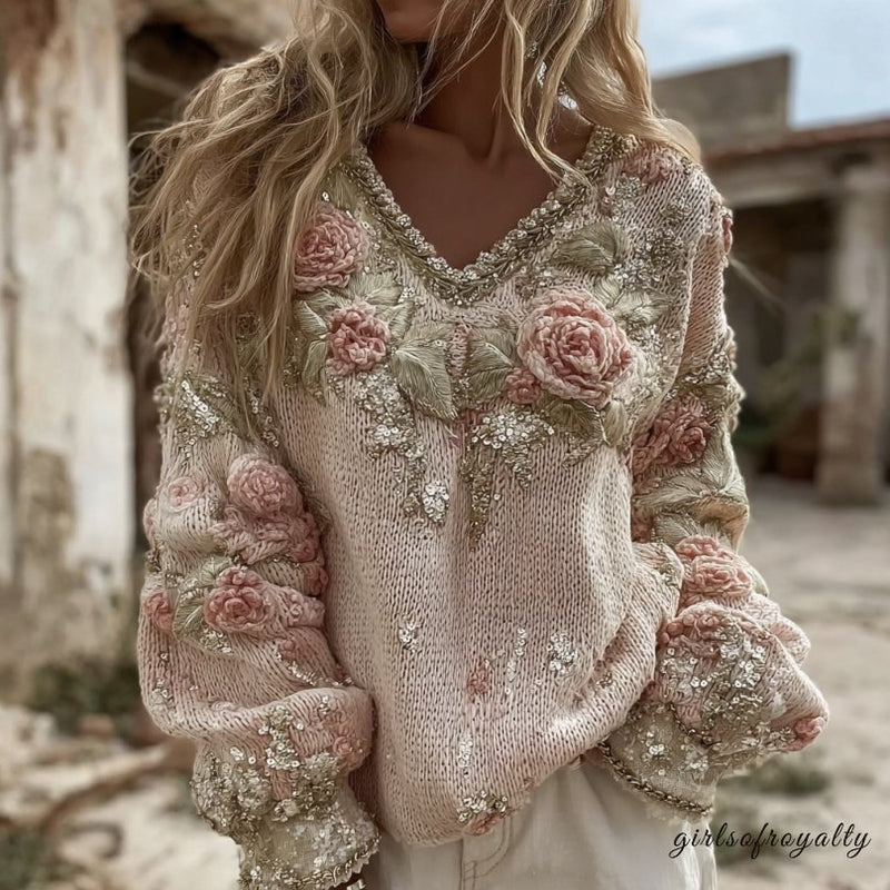 Classic Vintage Sweater with a Flattering Fit