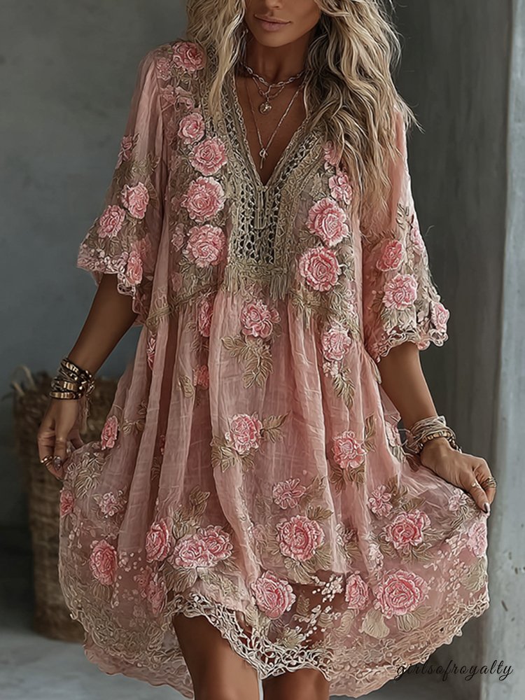 A Vintage Style Dress with Delicate Timeless Details
