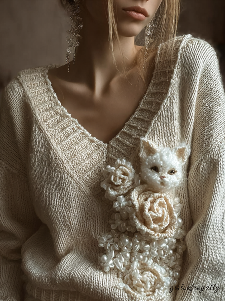 Vintage Inspired Sweater with a Contemporary Edge