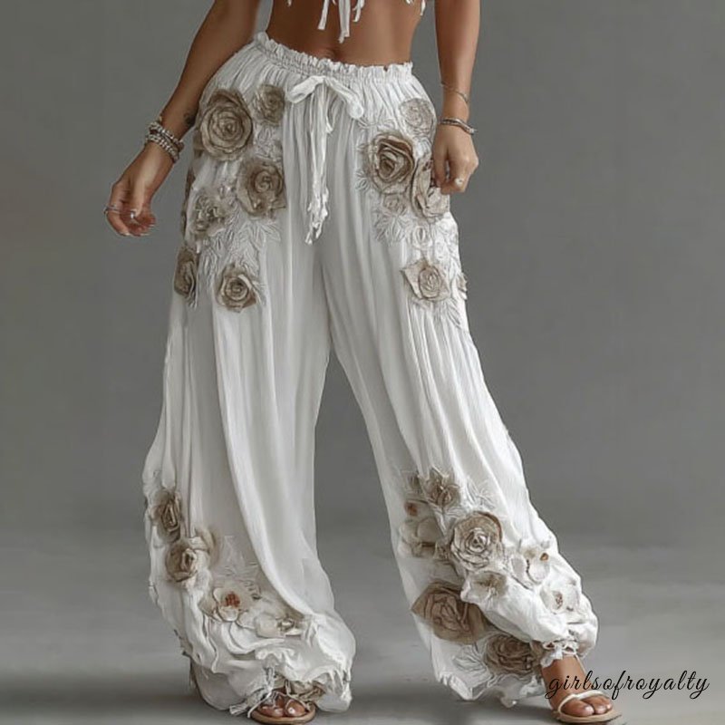 A Vintage Style Pants with Delicate Timeless Details