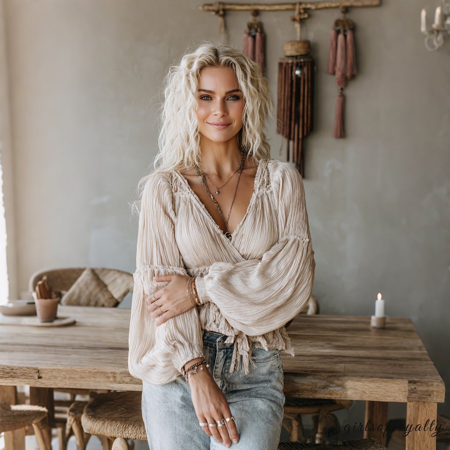 Gracefully Styled Top for Any Occasion