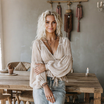 Gracefully Styled Top for Any Occasion