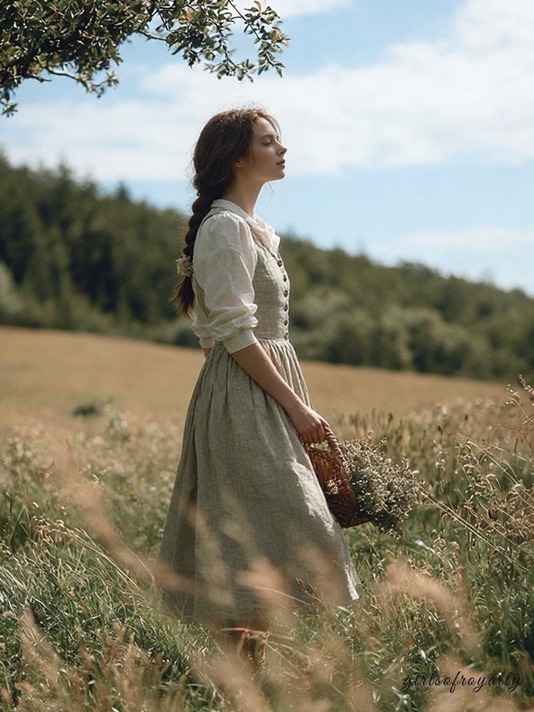 A Vintage Style Dress with Delicate Timeless Details