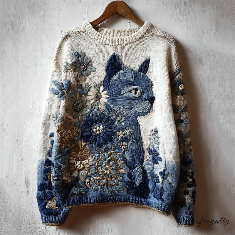 A Vintage Style Sweater with Delicate Timeless Details