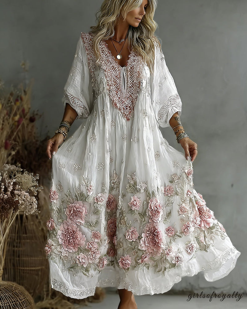 A Vintage Style Dress with Delicate Timeless Details