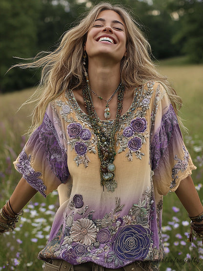 Beige purple