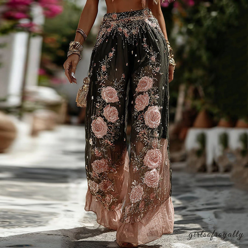 A Vintage Style Pants with Delicate Timeless Details