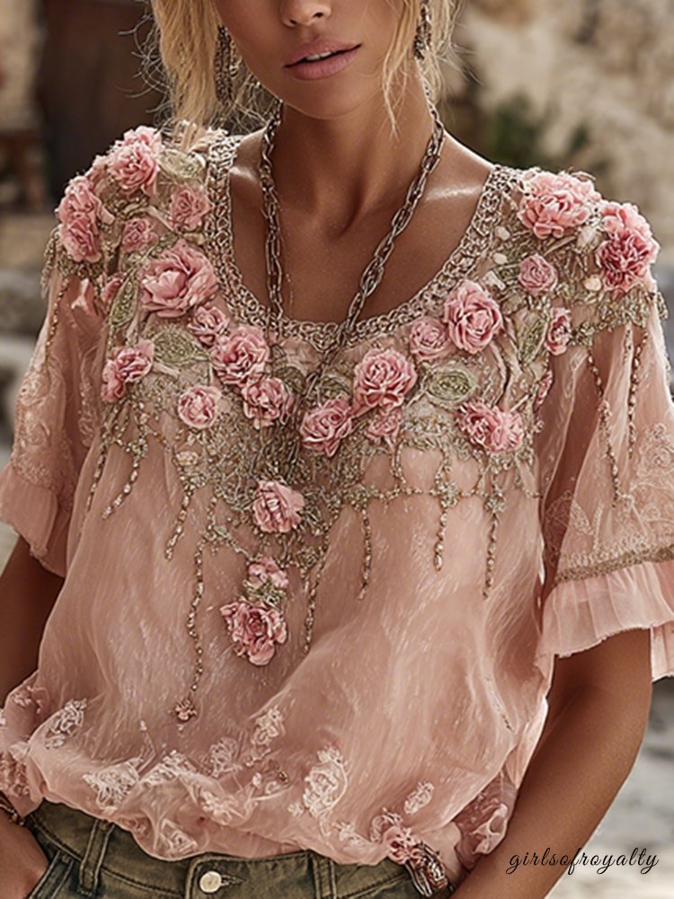A Vintage Style Top with Delicate Timeless Details
