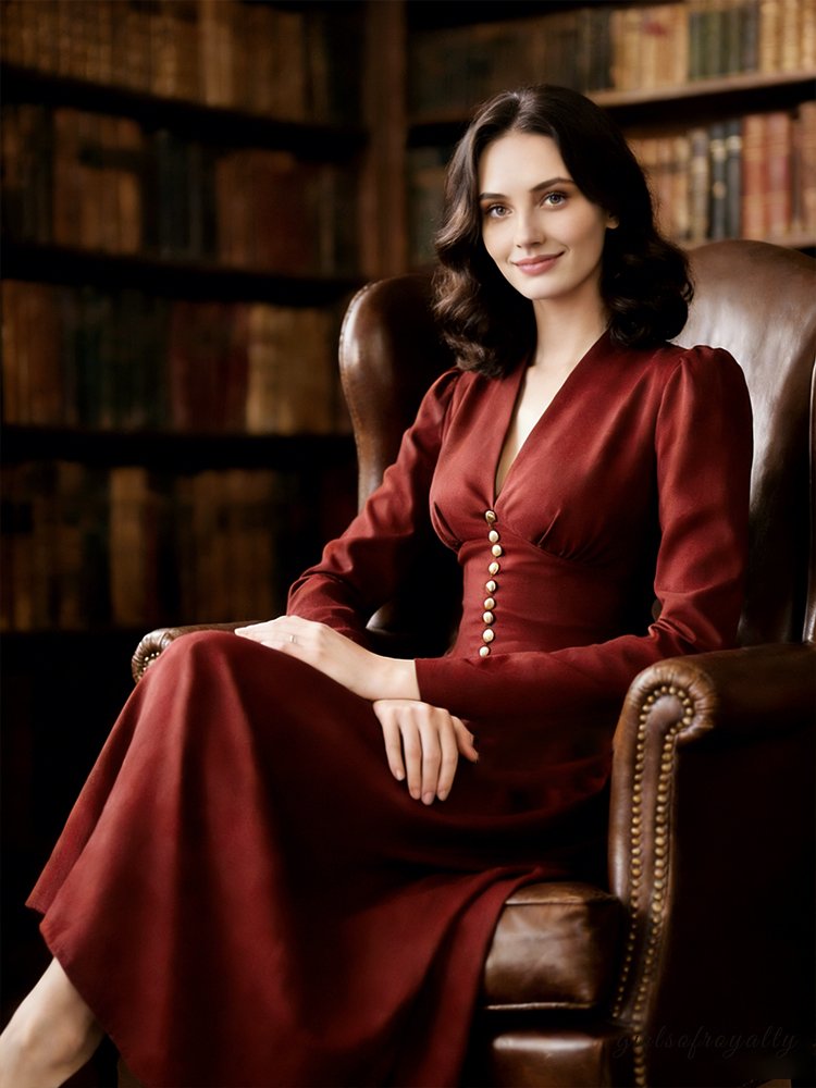 A Vintage Style Dress with Delicate Timeless Details