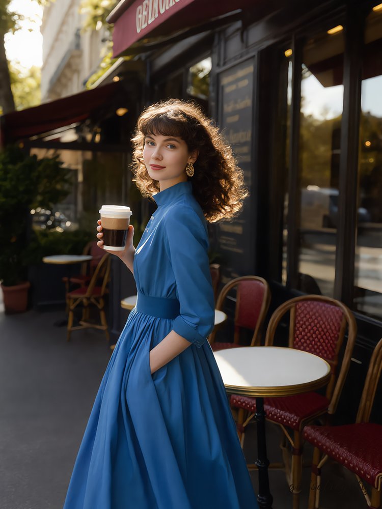 A Vintage Style Dress with Delicate Timeless Details
