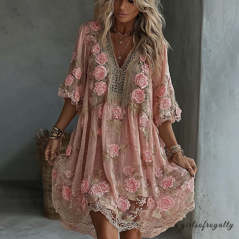 A Vintage Style Dress with Delicate Timeless Details