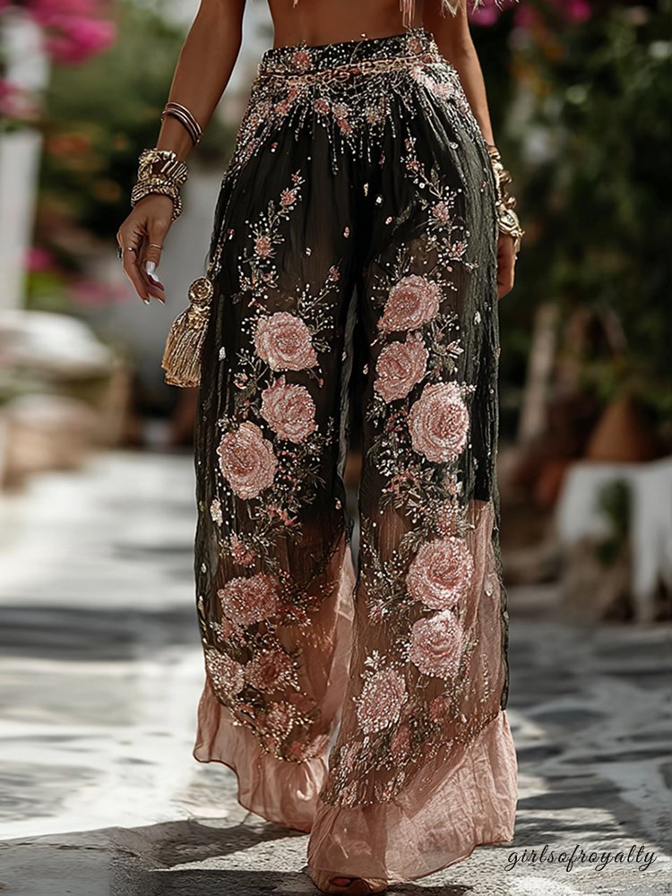 A Vintage Style Pants with Delicate Timeless Details