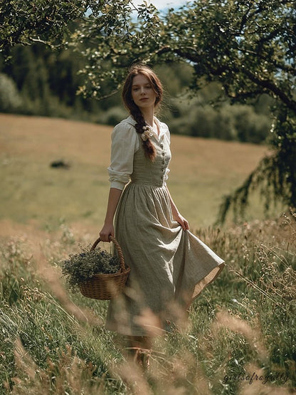 A Vintage Style Dress with Delicate Timeless Details