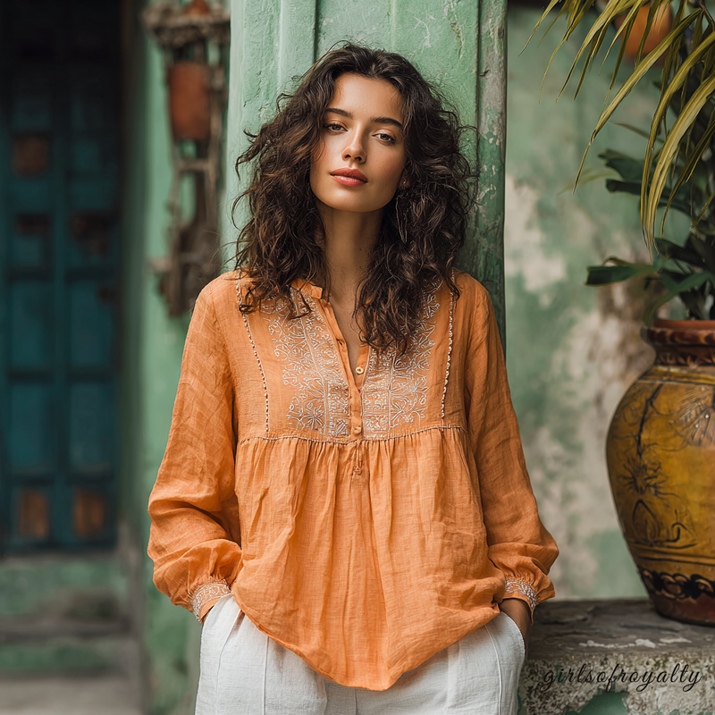 Classic Vintage Top with a Flattering Fit