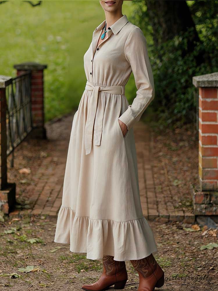 A Vintage Style Dress with Delicate Timeless Details