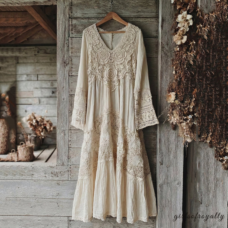 A Vintage Style Dress with Delicate Timeless Details