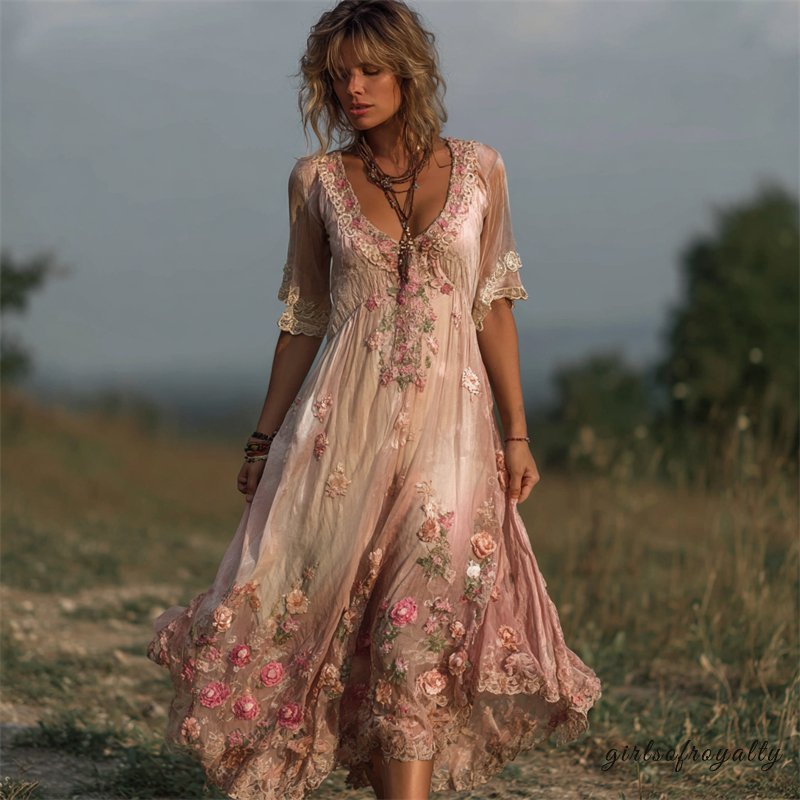 Classic Vintage Dress with a Flattering Fit