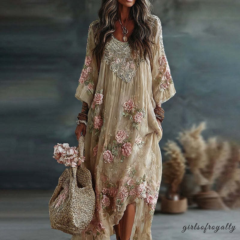 A Vintage Style Dress with Delicate Timeless Details