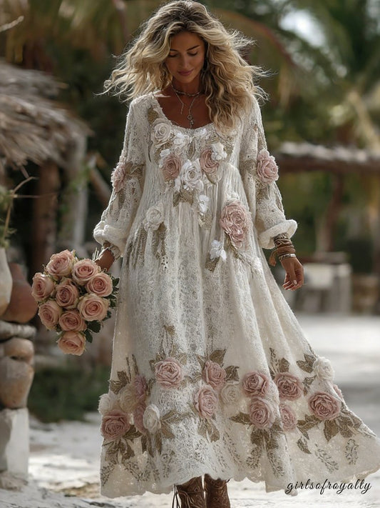 A Vintage Style Dress with Delicate Timeless Details