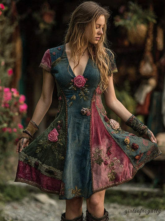 Classic Vintage Dress with a Flattering Fit