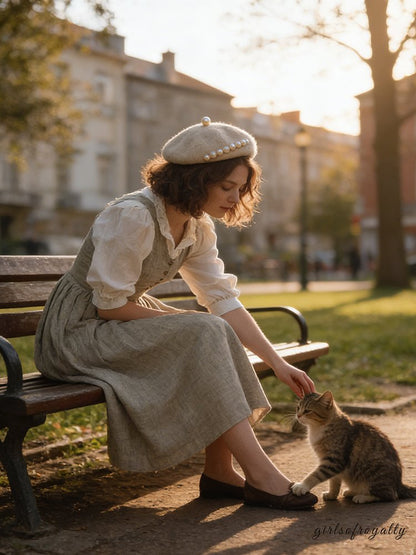 A Vintage Style Dress with Delicate Timeless Details