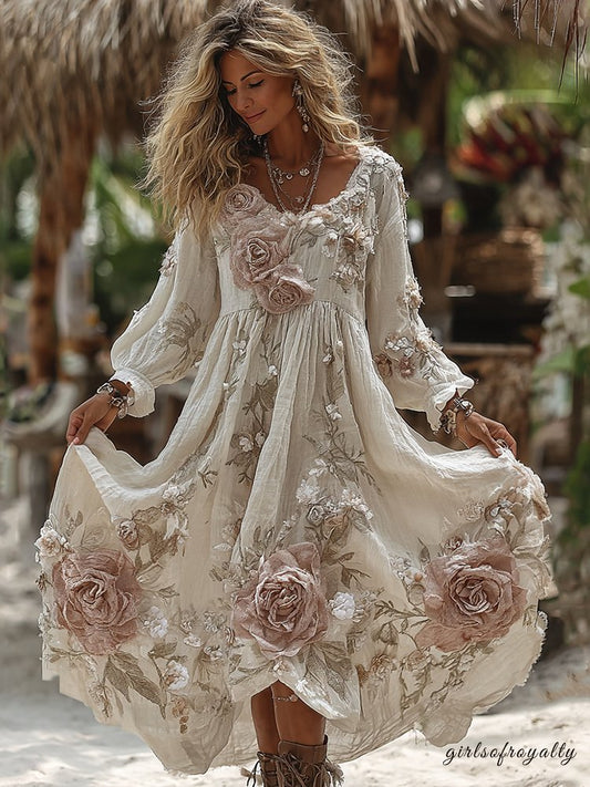 Classic Vintage Dress with a Flattering Fit