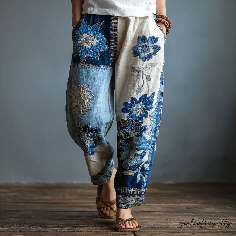 A Vintage Style Trousers with Delicate Timeless Details