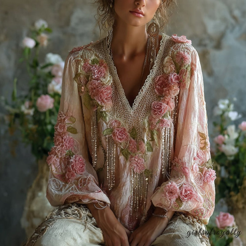 A Vintage Style Blouse with Delicate Timeless Details
