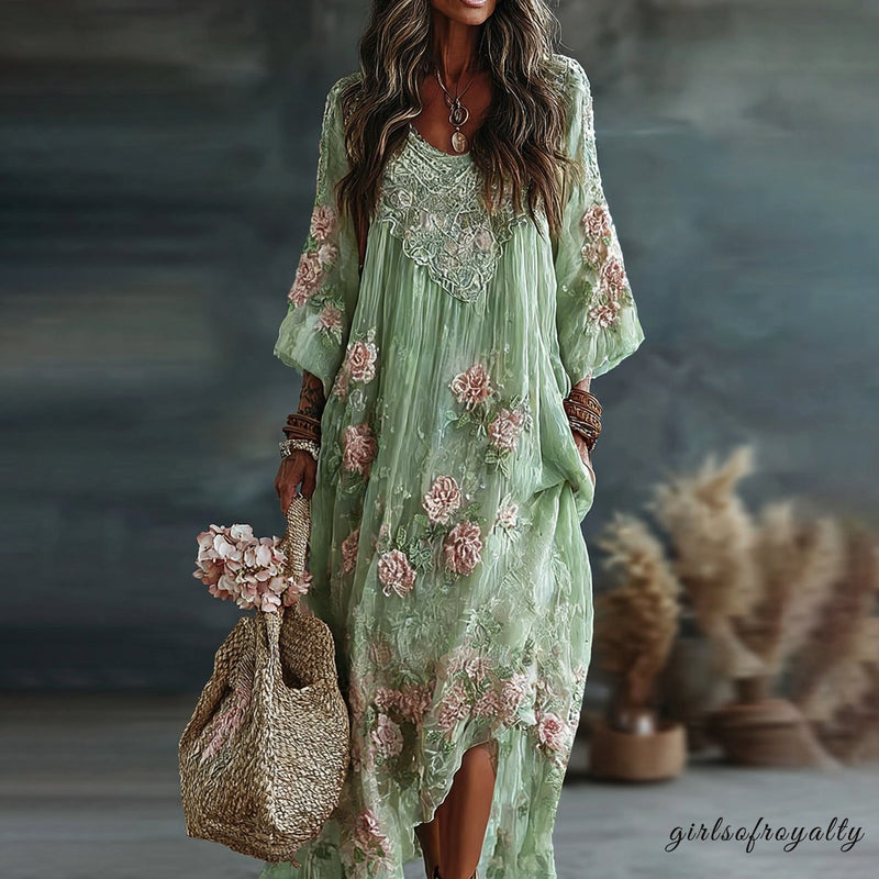A Vintage Style Dress with Delicate Timeless Details