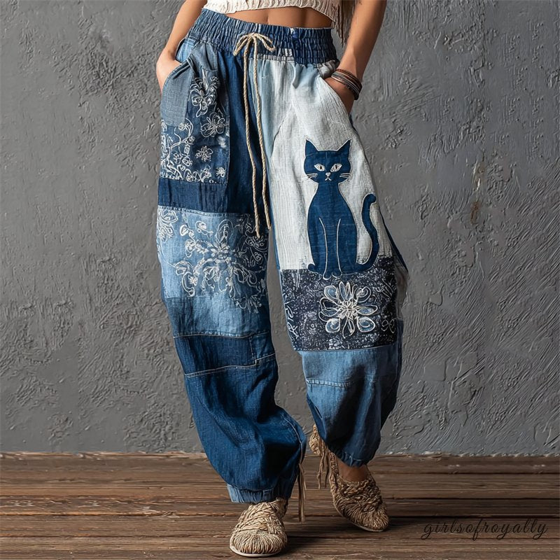 A Vintage Style Pants with Delicate Timeless Details