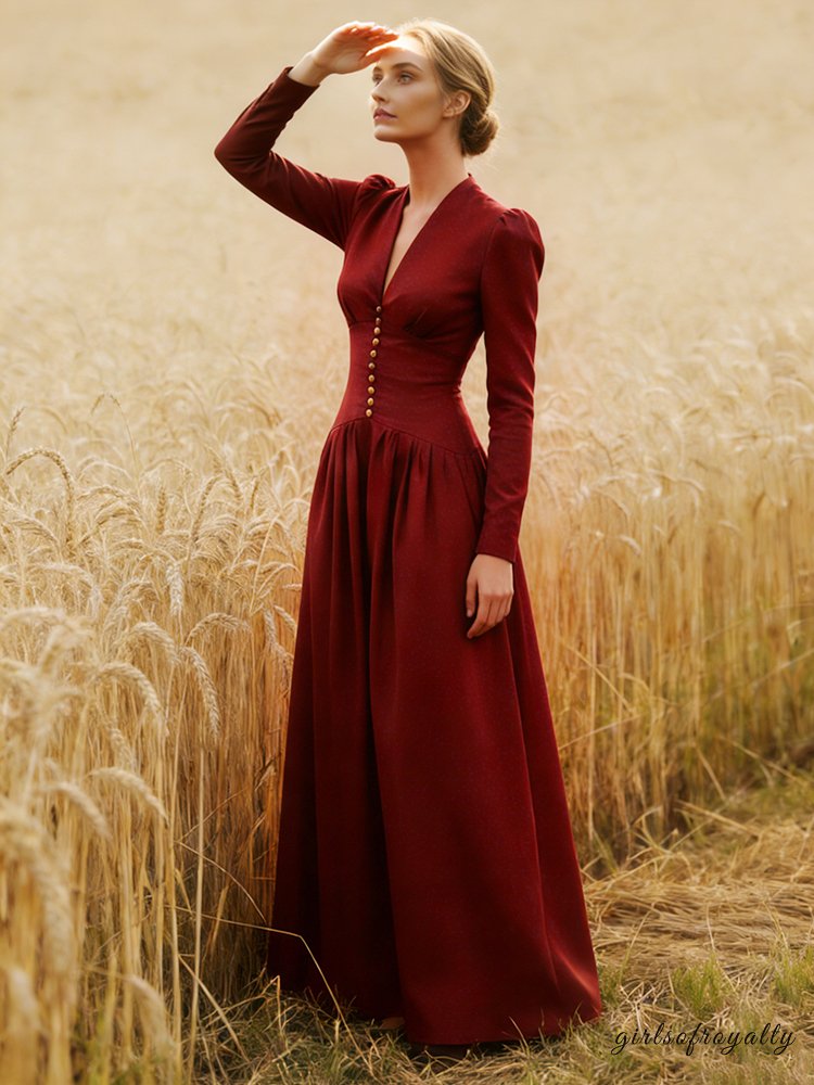 A Vintage Style Dress with Delicate Timeless Details