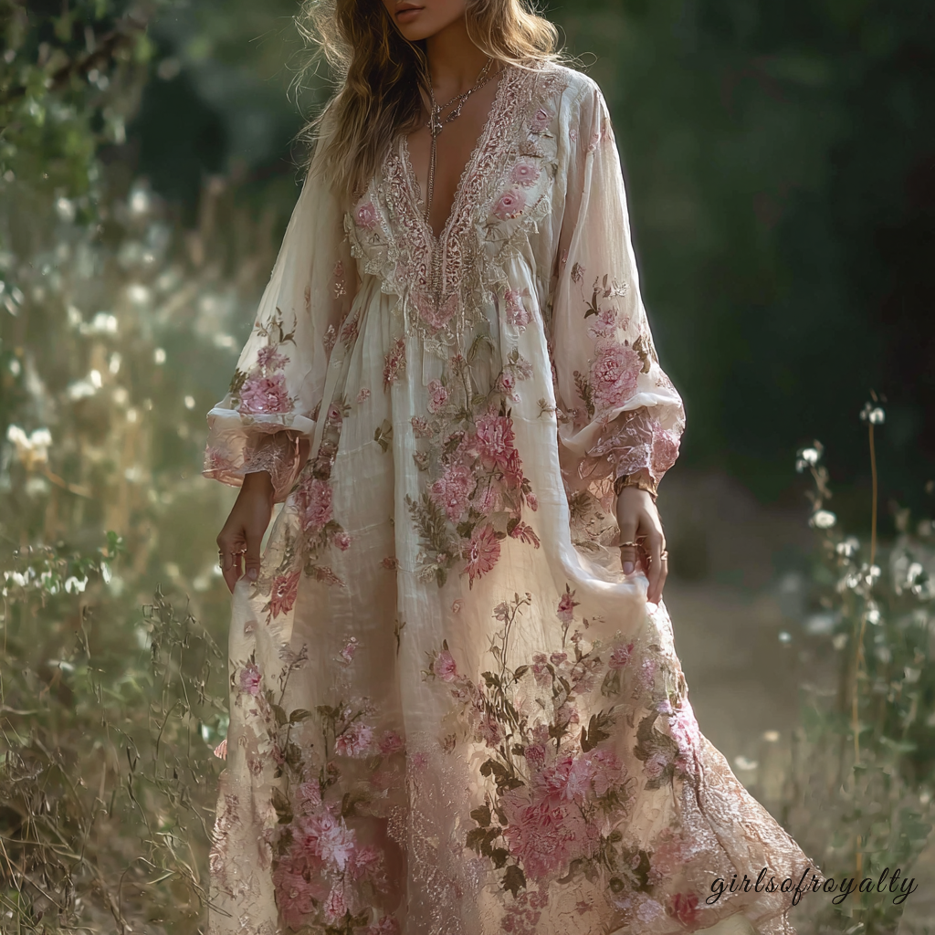 A Vintage Style Dress with Delicate Timeless Details