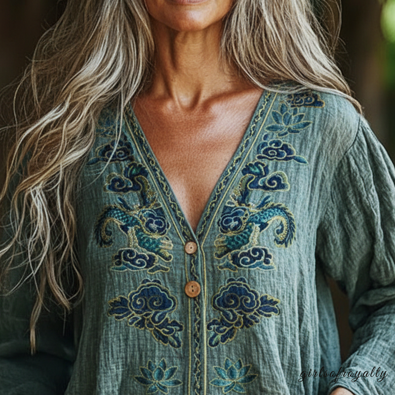Vintage Inspired Blouse with a Contemporary Edge