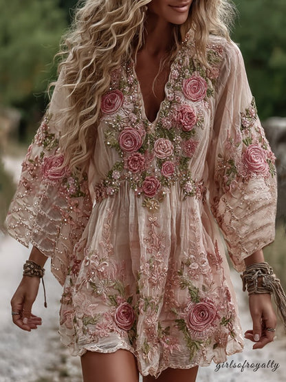 A Vintage Style Dress with Delicate Timeless Details