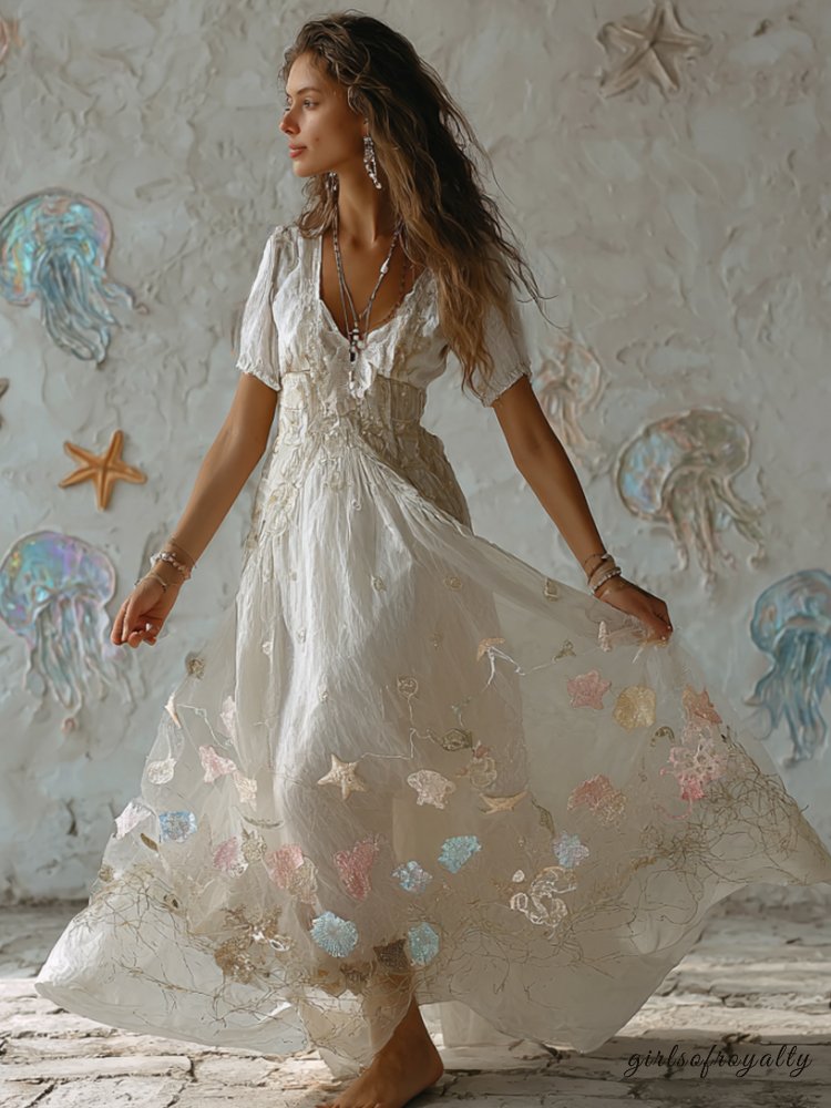 A Vintage Style Dress with Delicate Timeless Details